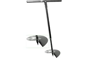 MWS-APEL 300 mm Erdbohrer Handerdbohrer Erdlochbohrer Pflanzbohrer Pfahlbohrer Lochspaten Erdlochausheber Pfostenbohrer