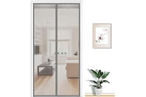 JXBH Zanzariera Magnetica Tutte le taglie Anti Zanzare Calamite Tenda, Velcro Adesivo, Easy to Install, zanzariera finestra Schermi Fotogramma Intero Zanzariera Magnetica Per Porte 95x230cm
