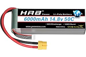 HRB POWER HRB 14,8 V 6000 mAh 4S Lipo akumulator 50C z wtyczką XT60 do samolotu RC, helikopterów RC, samochodów RC, RC Truck, łodzi RC