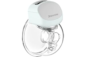 Tiralatte Elettrico,Jkevow Tiralatte Elettrico Indossabile con 3 Modalità e 9 Livelli di Aspirazione - 24mm