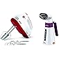 Inalsa Hand Mixer Easy Mix-200W with 7 Speed Control& Detachable Stainless-Steel Finish Beater & Wh & Garment Steamer…