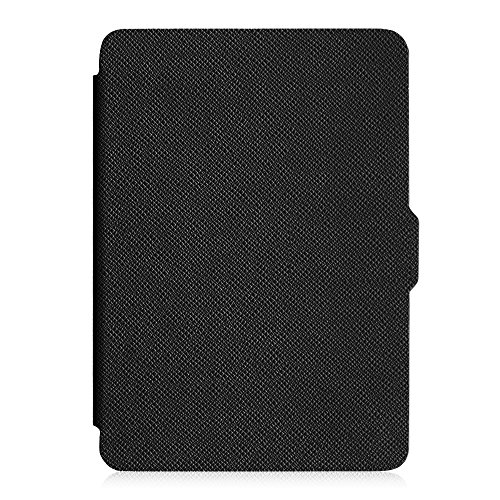 Fintie Hülle für der Kindle eReader (6 Zoll) Touchscreen ohne Spiegeleffekte, (8. Generation – 2016 Modell) – Die dünnste und leichteste Schutzhülle Tasche mit auto Sleep / Wake, Schwarz - 2