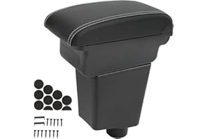 EJOYOUS Boîte D'Accoudoir pour Clio 4, Accoudoir de Voiture Console Centrale Accoudoir Console de Rangement étagère Simili Cuir Fermeture Silencieuse Remplacement
