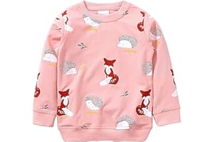 Little Hand Mädchen Sweatshirt Kinder Baumwolle Top Casual Jumper Kleinkind Langarm Pullover Gr.92-122