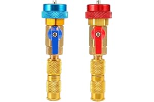 Gorgeri Copper + Aluminum Aire acondicionado Núcleo de válvula R134A Instalador de removedor rápido Herramienta de alta presión bajaextractor de nucleos de valvula