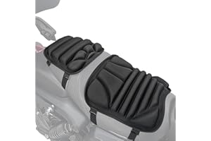 SIUWDDEE Cuscino Sedile Moto 30cm +20cm Cuscino Traspirante Per Moto, Imbottito Per Sella Passeggero Imbottitura Sedile Doppio Motociclista Cuscino Comfort 3D Per Sella Di Motocicletta, Per Sport Touring