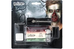 Boland 45095 - Set di trucchi con cerniera zombie, set di trucchi per carnevale o Halloween, trucchi per costumi di carnevale