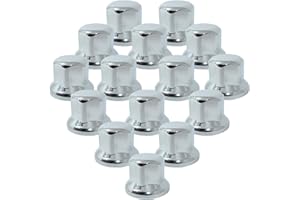 Promo Link 80 x coprimozzo in pelliccia antigraffio universale per camion, 32 mm, cromata, larghezza chiave