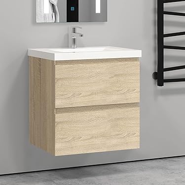 Armoire à Miroir De Salle De Bain Chêne Artisanal 40x11x37 Cm | Leroy Merlin