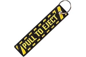 Clj Charles Le Jeune. Porte-clés. PULL TO EJECT, Synthétique. Noir. Fantaisie.