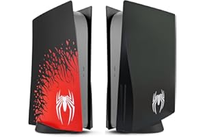Vanknight PS5 Standard Disc Faceplates, Spider Console Faceplate Compatible with PS5 Disc Premium ABS Super Hero Replacement Shell Cover for PS5 Standard Disc Edition,(dmpf5)