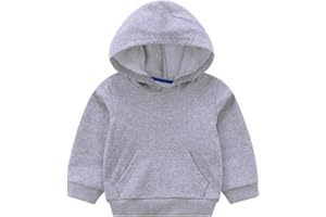 Taigood Sudadera con Capucha para Niños Otoño Sólido Bolsillo Pullover Trajes de Sudadera Tops Ropa