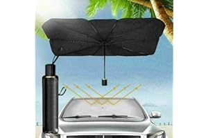 ENTERELETTRONICS Ombrello Parasole Per Auto Parabrezza Anteriore Pieghevole 132x77