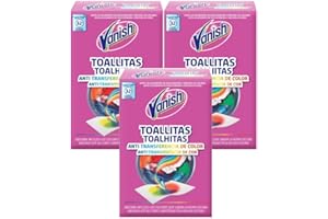 Vanish Anti-transferencia de Color - Pack de 3, Total de 96 Lavados