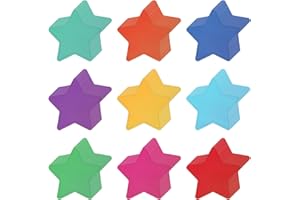 HJZHII 108 Pcs Star Cutouts Paper for Bulletin Board, 3.5 Inch Assorted Colors Paper Die Cut Confetti Star Cut Outs for DIY Craft School Chalkboard Wall Party Decoration Supply(Colorful)