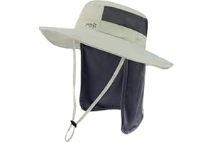 Bassdash Chapeau de Protection Solaire Boonie UPF 50+ pour la Pêche