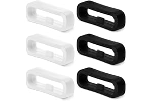 AHQiZFX 6 Stück Schlaufe Ersatz Uhrenband,Silikon Uhrenarmband Schlaufe 20mm,Uhrenarmband Halter Schlaufen,Uhrenarmband Befestigungsringe,Armband Schlaufe Halter,für 20mm Uhrenarmband Keeper