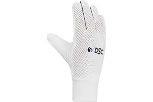 DSC 1501547 Surge Cricket Wicket Keeping Inner Gloves for Youth | Cotton Plam Gloves | Faster Sweat Absorbtion | Confort Fit | Kit for Men and Boys | White