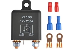 HOEMBPN YGL 12V 200A ZL180 Relè Starter Heavy Duty Split Carica per Veicolo Automobile Camion Barca Avviamento Motore con 2 pin Footprint + 4 Terminale