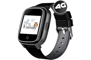 SaveFamily Senior. GPS Senior lokalizator zegarek, Połączenia, Powiadomienie o upadku, przycisk SOS, przypomnienie o narkotykach, tętno. Hiszpańska marka bransoletka i aplikacja własna, Czarny