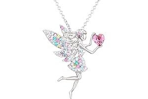 Feibety Elves Necklace for Girls Womens Crystal Pendant Necklaces Gifts Jewelry Birthday Christmas Gifts for 13 16 18 Year Old Women Girls Daughter Granddaughter Niece Birthday