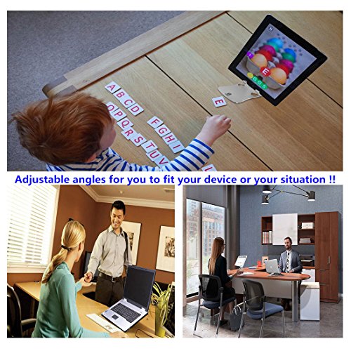 Faltbar Tablet Ständer Multi-Winkel ZEIGER einstellbar Handy Halter für 4-13″ Tablet iPad Air 2 3 4 Pro mini,iPhone,macbook,kindle Samsung Tab mini Aluminium Reise Tablet Ständer Tischplattenhalter Tisch Halterung Silber 2.0 Y192S - 3