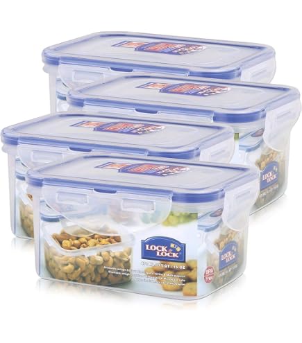 Sistema KLIP IT contenitori per Alimenti rettangolari, 1 L, Trasparente