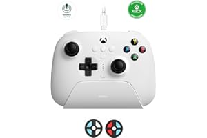 8Bitdo Ultimate 3 Modalità Controller per Xbox | USB-C, Bluetooth, 2.4g Controller, Trigger e Joystick Effetto Hall, Compatibile con Xbox Series X|S, Xbox One, Windows, Android (Bianco)