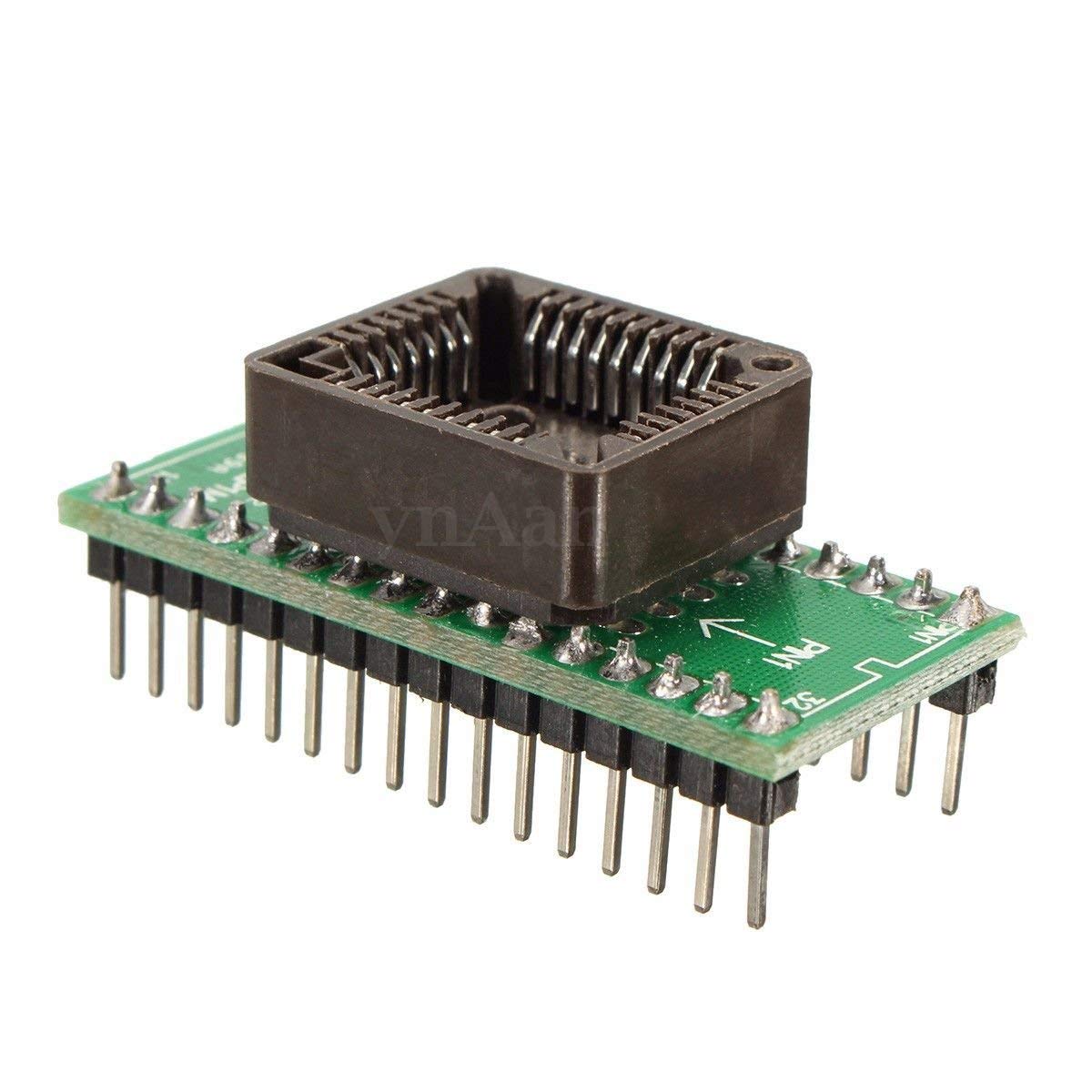 Buyyart New 1Pcs PLCC32 to DIP32 Programmer Universal IC Converter Adapter Socket for Xeltek