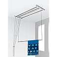 Synergy - 4 Pipes x 6 Feet - Heavy Duty - Stainless Steel Ceiling Clothes Hanger/Cloth Dryer with UV Protected Rope and Individual Drop Down Railers (SY-CL3-4P)