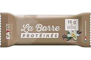 GRANIONS EAFIT La Barre Protéinée - Saveur vanille - Enrobée de chocolat au lait - 16g de protéines par barre - 5,5g de MG - faible en sucre - 12 vit et minéraux - Certifiée Anti-dopage