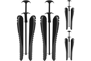QWORK® 4 Stück Stiefelspanner, 31cm Stiefelformer mit Griff, Stiefelformer Schwarz