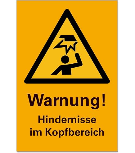 Warnaufkleber 'Warnung Vor Schwebender Last' Nach ISO 7010 – Selbstklebend, Größe Wählbar, Made In Germany