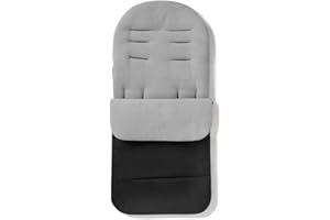 FOR YOUR LITTLE ONE Premium Footmuff/Cosy Toes Compatible with Joie Litetrax - Dolphin Grey