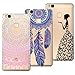 Produktbild Yokata Kompatibel mit Huawei P9 Lite Hülle Silikon Transparent Durchsichtig Handyhülle Schutzhülle TPU Ultra Dünn Slim Kratzfest mit Motiv Muster [3 Pack] - Mandala + Feder + Mädchen Schmetterling