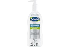 ‎CETAPHIL Cetaphil PRO ItchControl Hautberuhigende Pflegelotion, 295ml, Für zu Neurodermitis & Ekzemen neigende Haut, Lindert juckende, gereizte Haut, Mit Sheabutter, Filaggrin- und Ceramid-Bausteinen