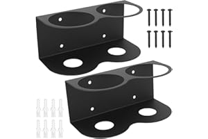 BJBJJIU 2 Pz Porta Bombolette Spray, Supporto per Bomboletta Spray, Porta Lattine a 2 Slot Montaggio a Parete per casa, garage, officina, accessori per utensili ad aria compressa