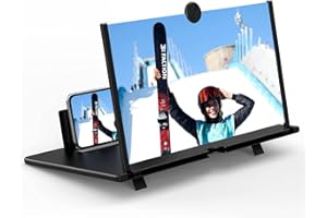 BAONUO 18 Zoll Handy vergrößerungs Bildschirm, 3D HD Handy Bildschirmlupe Vergrößerung, Anti-Blaulicht Bildschirm Lupe für alle Smartphones für das Ansehen von Filmvideos