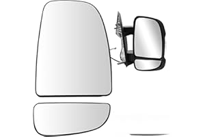 Convitex Wing Mirror Upper and Lower Glass Right Heated Replacement for Fiat Ducato, Peugeot Boxer, Citroen Relay 2006 Onwards
