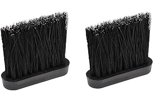 XNHIU Oblong Hearth Brush Head Replacement Hearth Fire Brush Head Fireside Companion Cleaning Brush Wooden Stock for Home