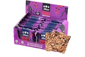3Bears Pocket Porridge Tre tipi di bacche I 16 barrette di muesli vegano da 55 g con delizioso sapore di cioccolato e 36% di avena I come spuntino, colazione o barretta di avena integrale