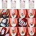 Produktbild ILOVEDIY 24 Blatt Weihnachten Nagelaufkleber Nailart Sticker Nagel-Abziehbilder selbstklebend - Schnee, Weihnachtsmann