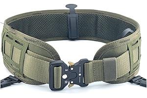 KODENOR Taktischer Gürtel Molle Battle Gürtel Set Einstellbare Airsoft Kampf Militärarmee Taille Gürtel Paintball Jagd CS Outdoor