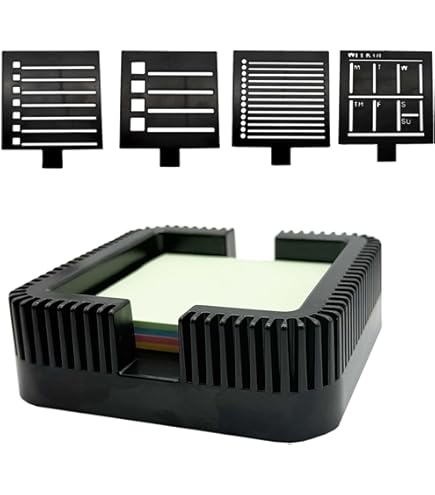 Porte-notes Autocollantes Avec Pochoir, Distributeur De Notes Portable 357564278661