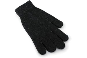 Undercover Lot de 3 paires de gants d'hiver en tricot avec laine pour homme Noir/anthracite/bleu marine