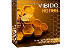 VIBIDO ROYAL HONEY for MEN | Strong with GINSENG with MACA extract Herbal Honey | 10 x 15gm Sachets for Dynamic Men
