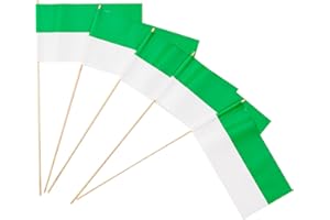 Everflag Papierfähnchen: grün-weiß 500er Packung