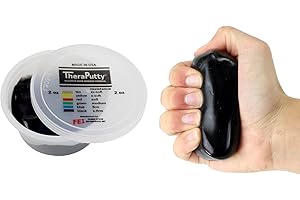 CanDo TheraPutty Antimicrobial - Therapeutic modelling clay - 2 oz - black (very strong)