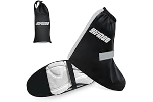 ‎YIFMOO YIFMOO Schuhüberzieher Wasserdicht, Überschuhe Regenschutz Fahrrad Mit Reflektierendem und Verstellbaren, Regenüberzieher Schuhe Unverzichtbar für Radfahrer