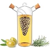Axim 2-in-1 Oil Dispenser Vinegar and Oil Bottles Set Oil Vinegar Dispenser Olive Oil Bottles for Home Kitchens/Restaurants/Picnics Outdoors